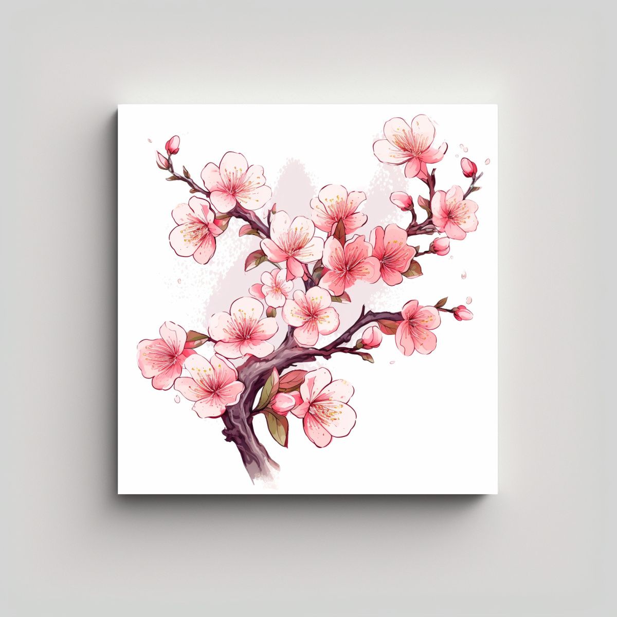 GENERICO - Exclusivo Cuadro Decorativo Canva: Boceto De 30x30 Cm