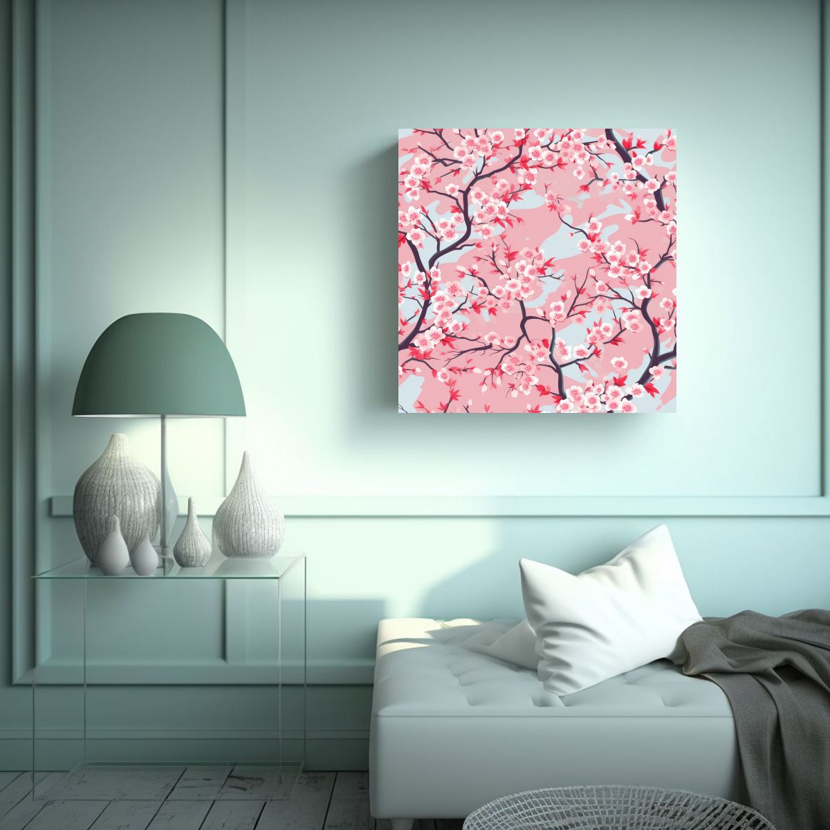 GENERICO - Expresividad En Lienzo: Tranquilidad De Flor De 50x50 Cm