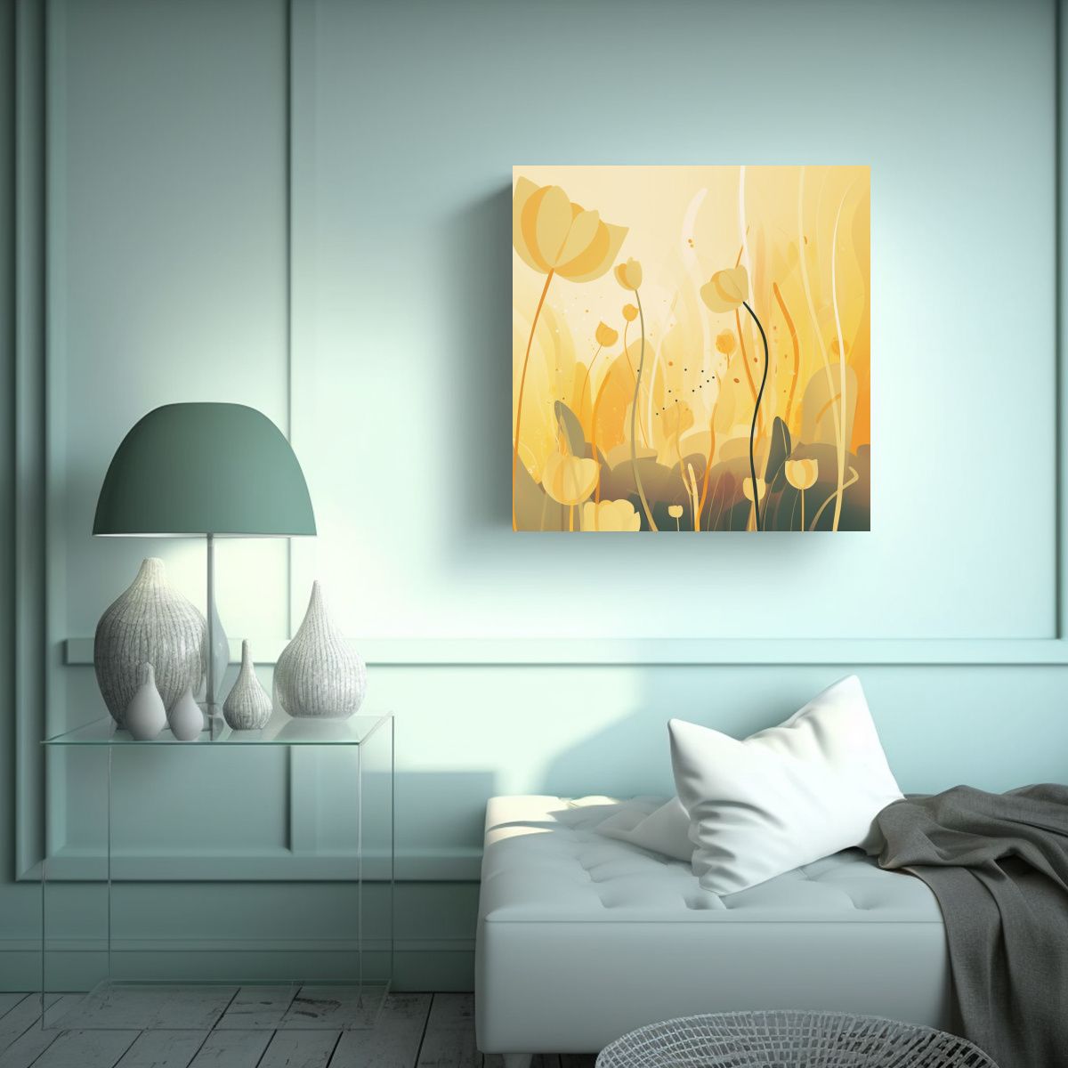 GENERICO - Ilustración Decorativa Espacio Creativo 80x80 Cm