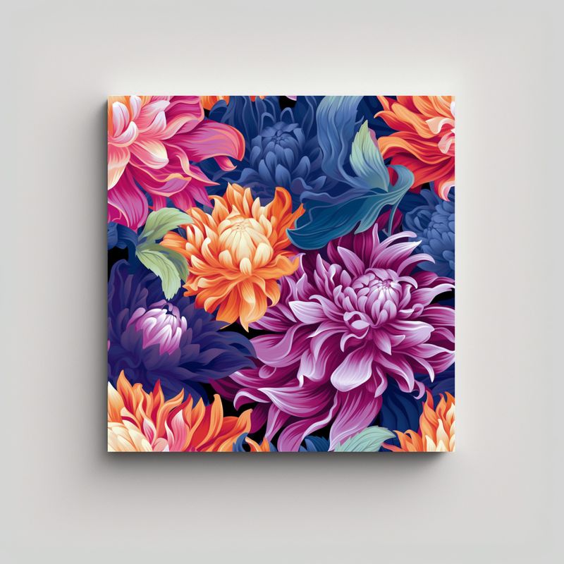 GENERICO - Cuadro Decorativo De Flores Hermosas E 30x30 Cm