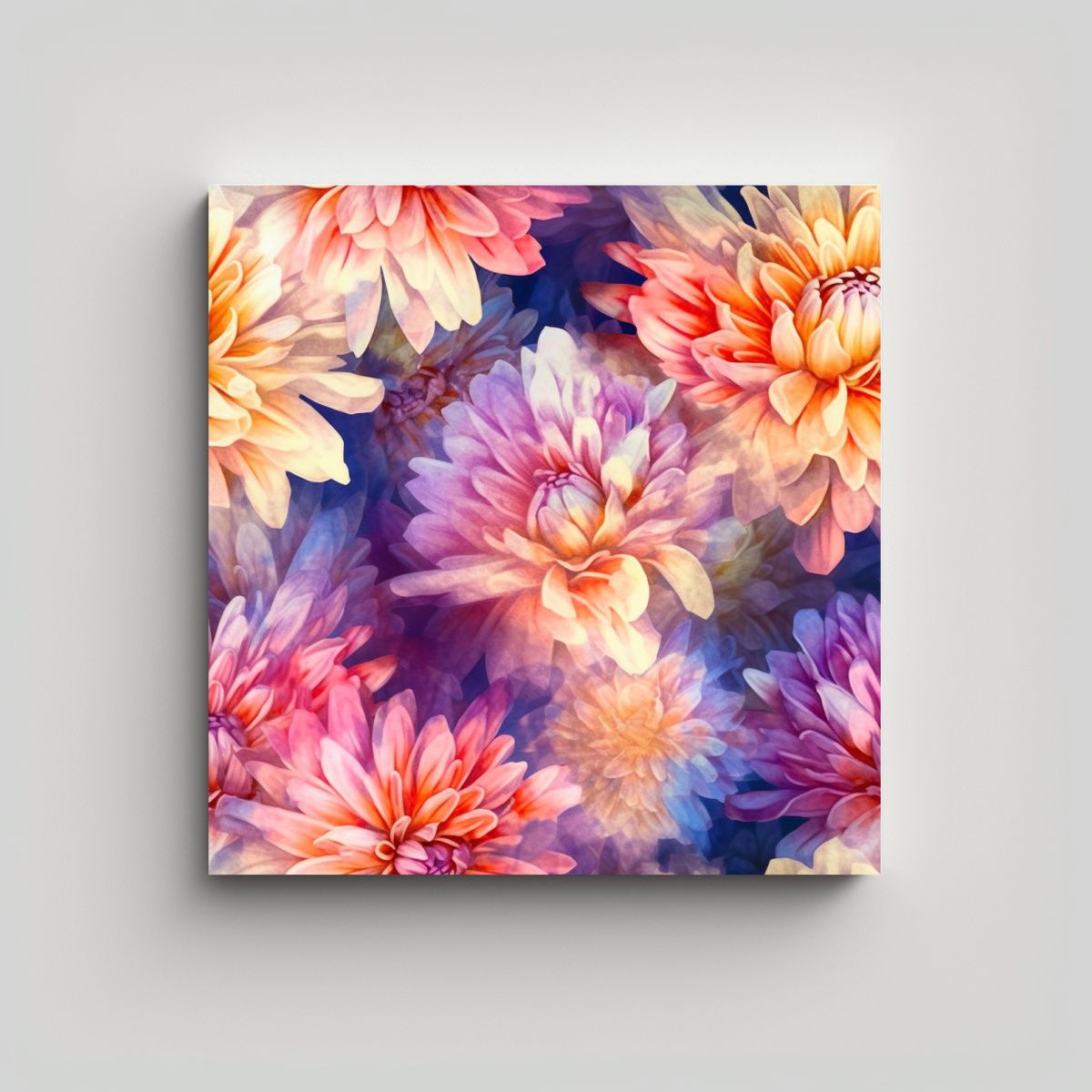 GENERICO - Arte De Pared Actual Con Patrón Acuarela De 50x50 Cm