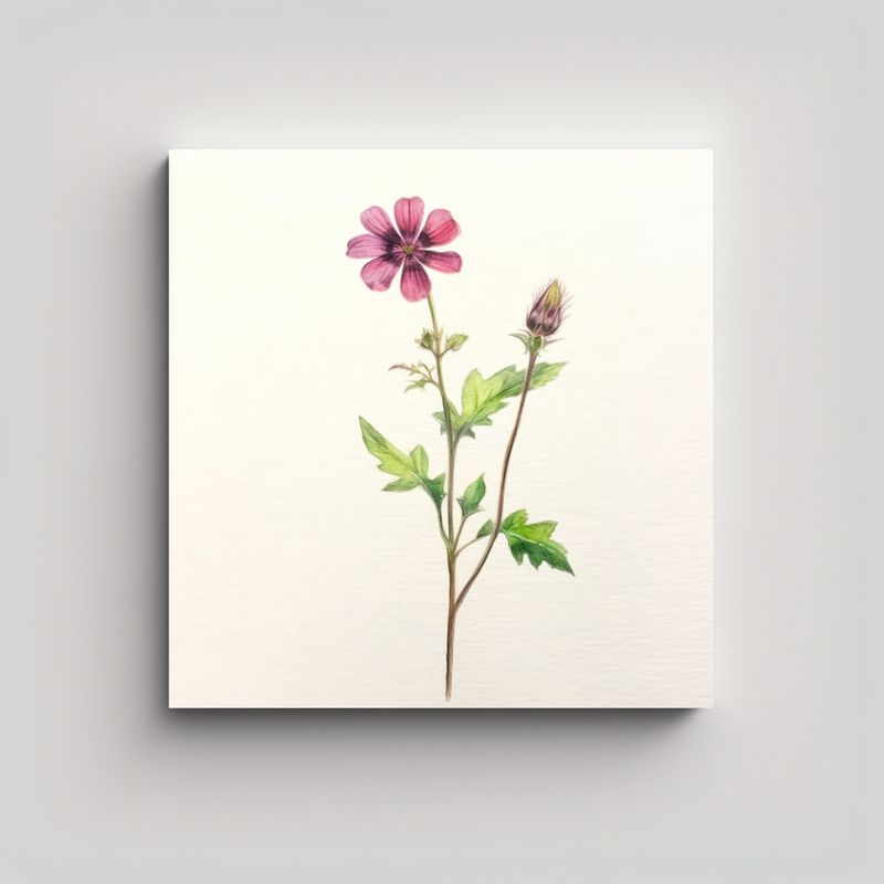 GENERICO - Cuadro Artístico Composición De Figuras Flor 80x80 Cm