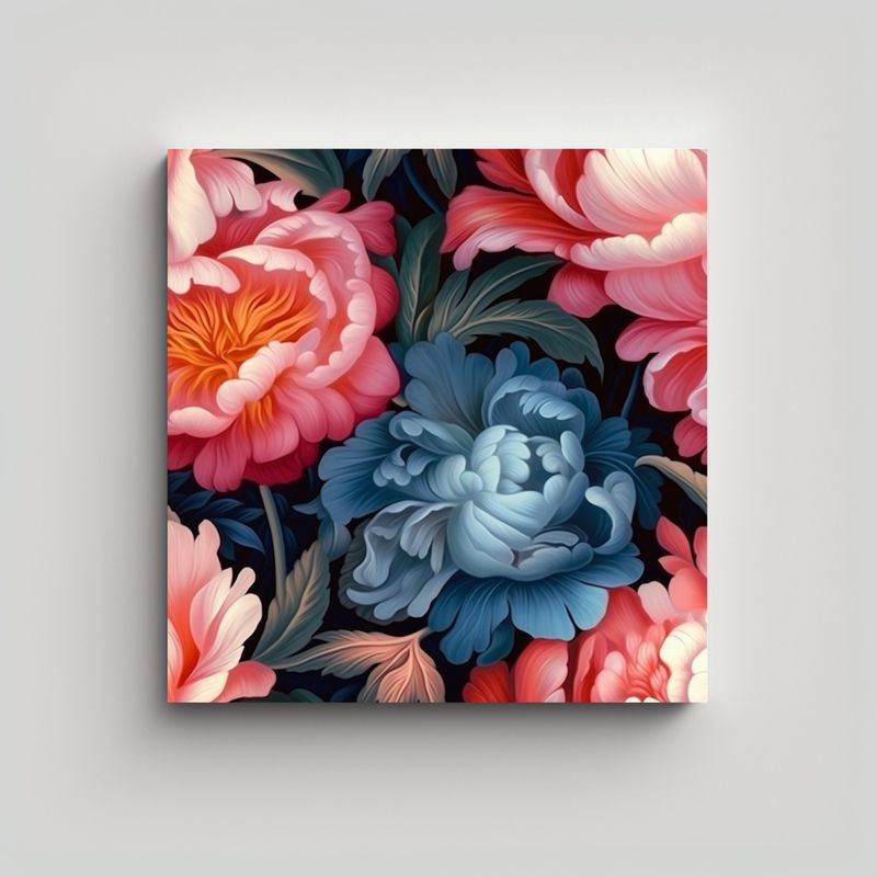 GENERICO - Armonía De Colores: Cuadro Decorativo Con 80x80 Cm