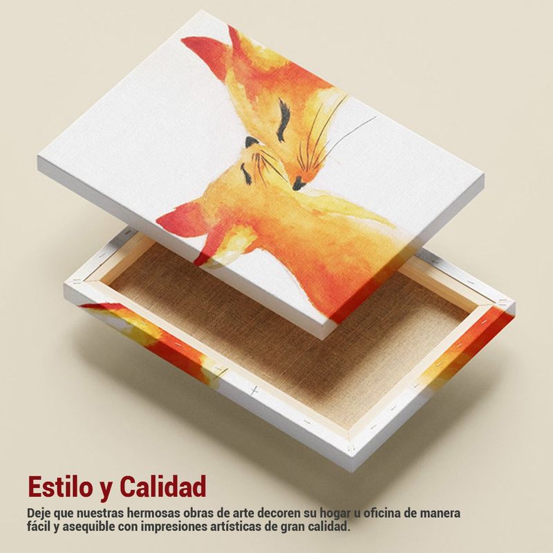 GENERICO - Minimalismo Tropical Moderno Tela En Bastidor 70x70 Cm