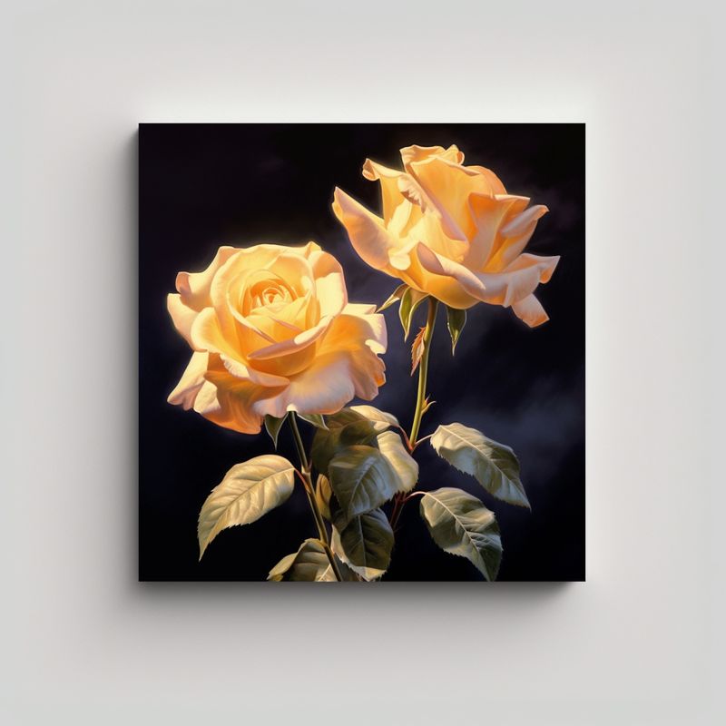 GENERICO - Cuadro Decorativo Con Iluminación Dinámica De 30x30 Cm