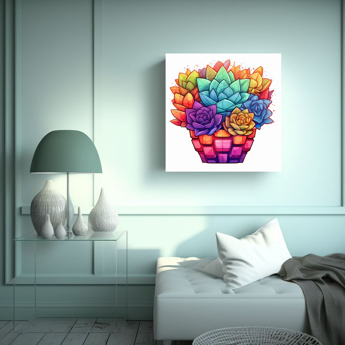 GENERICO - Inspiración Geométrica: Cuadros Decorativos 30x30 Cm