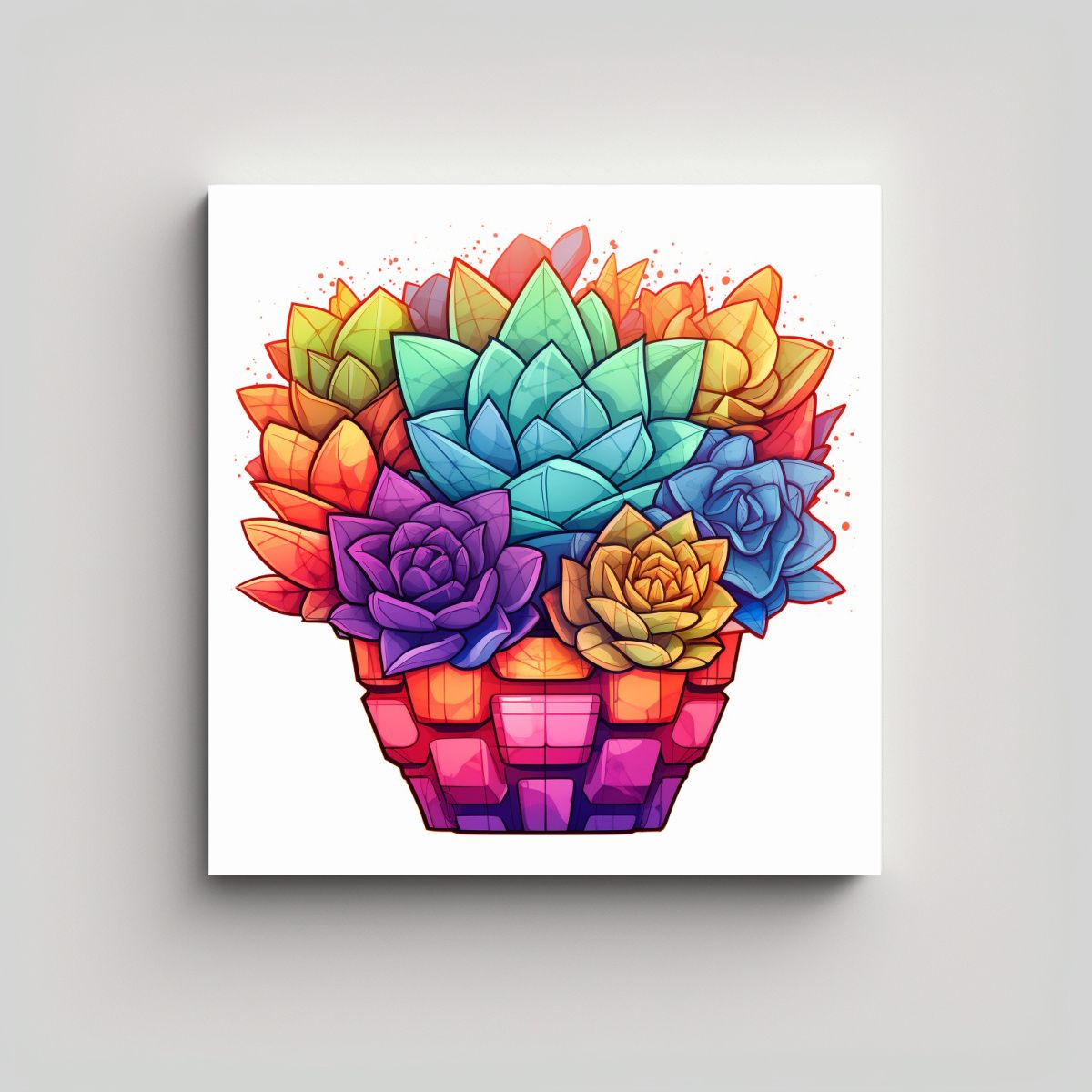 GENERICO - Inspiración Geométrica: Cuadros Decorativos 60x60 Cm