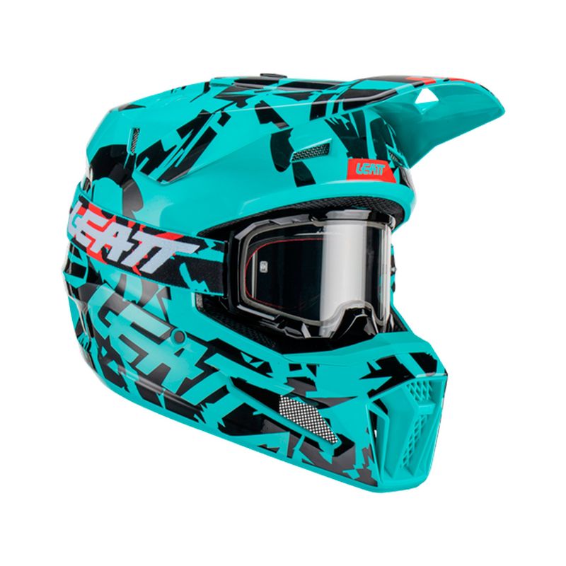 LEATT - Kit Leatt Casco Con Antiparra Moto 3.5 V23 Fuel XXL