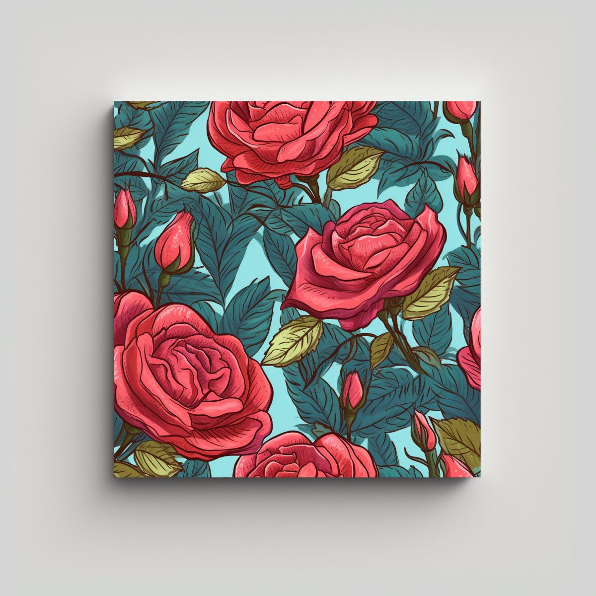 GENERICO - Cuadro Exposición Espectacular Ilustración De 50x50 Cm