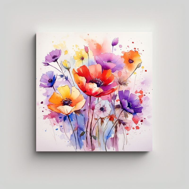 GENERICO - Cuadro Decorativo Lienzo Full Color Con Hermosas 90x90 Cm
