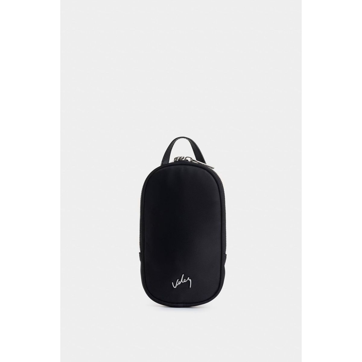 VELEZ - Vélez Cartera Bandolera Elora En Lona Mujer Manija Cuero Negro