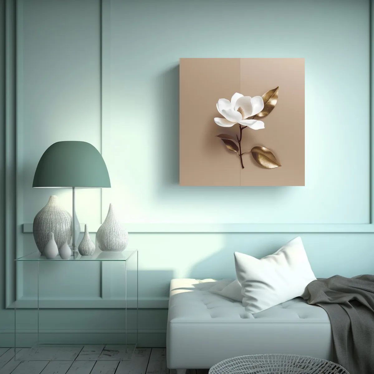 GENERICO - Magnífico Póster De Magnolia Arte De Pared 90x90 Cm