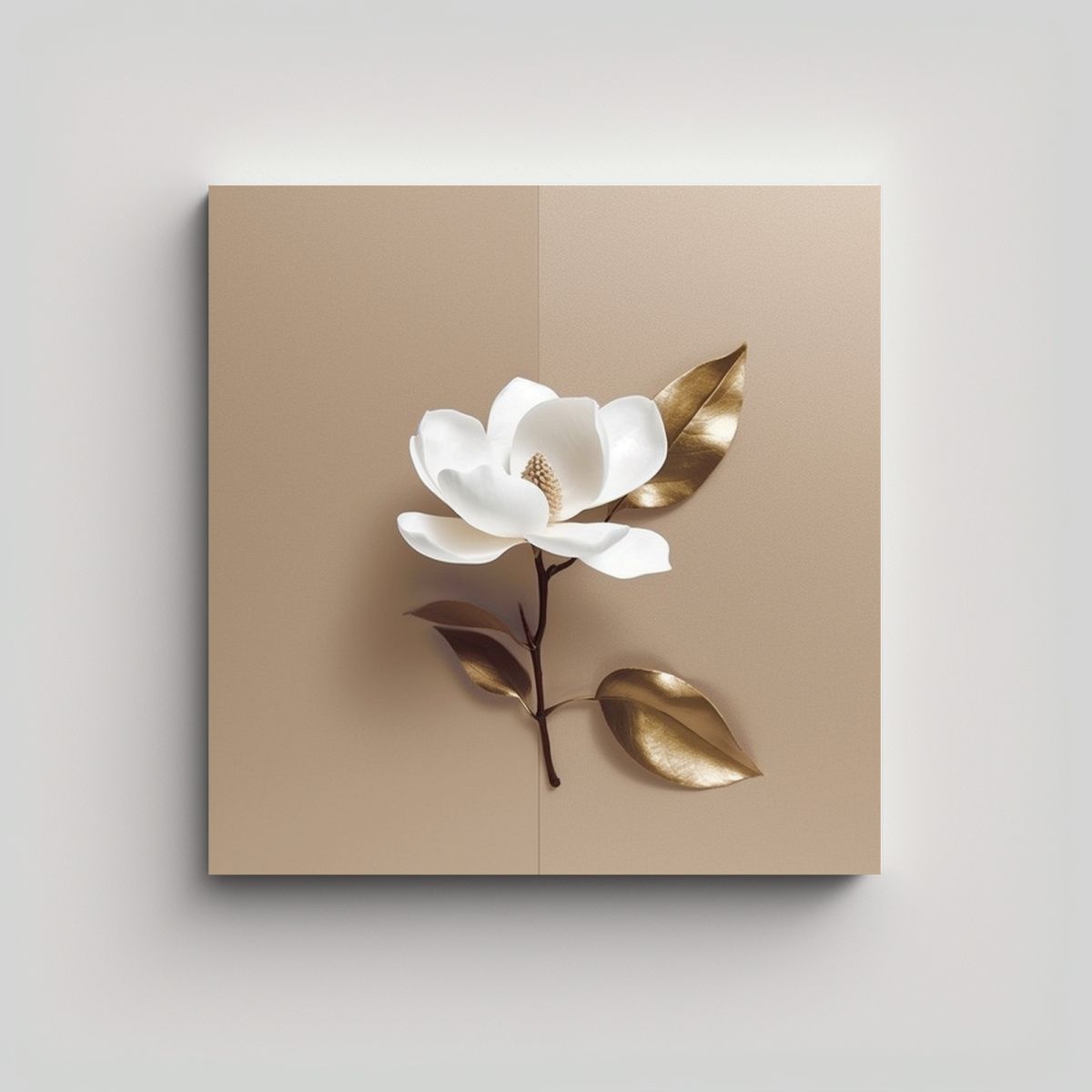 GENERICO - Magnífico Póster De Magnolia Arte De Pared 80x80 Cm