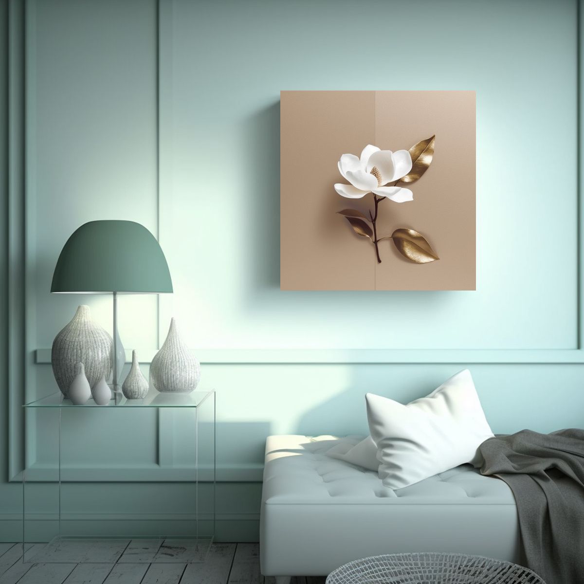 GENERICO - Magnífico Póster De Magnolia Arte De Pared 60x60 Cm