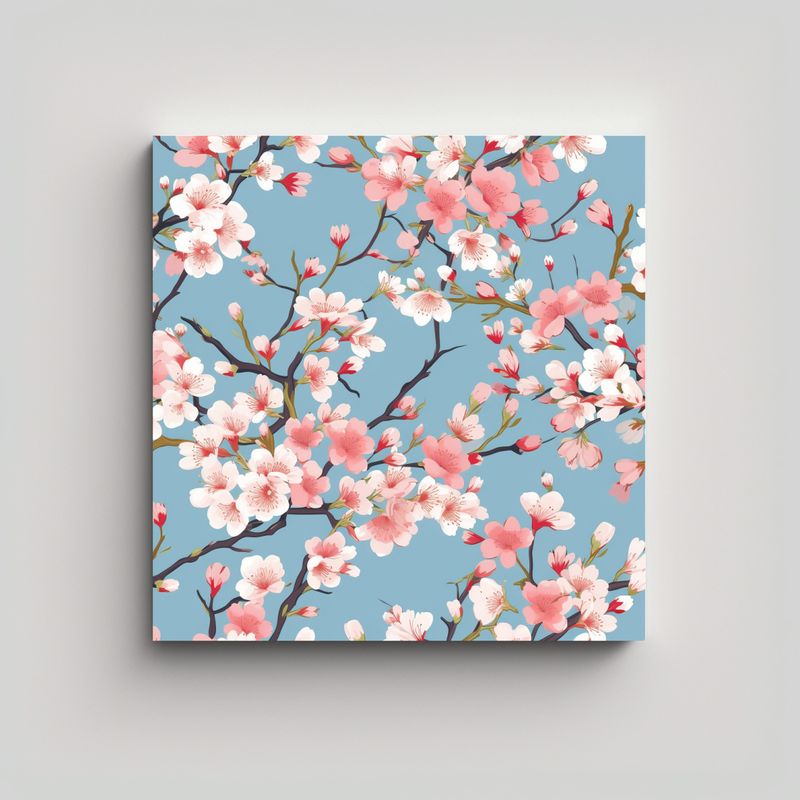 GENERICO - Decoración Canva Cherry Blossoms Edgington 50x50 Cm