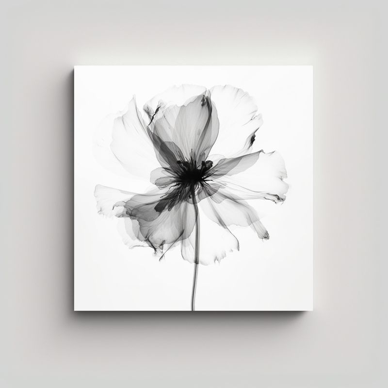 GENERICO - Obra Maestra De Arte De Pared Con Flores En 30x30 Cm