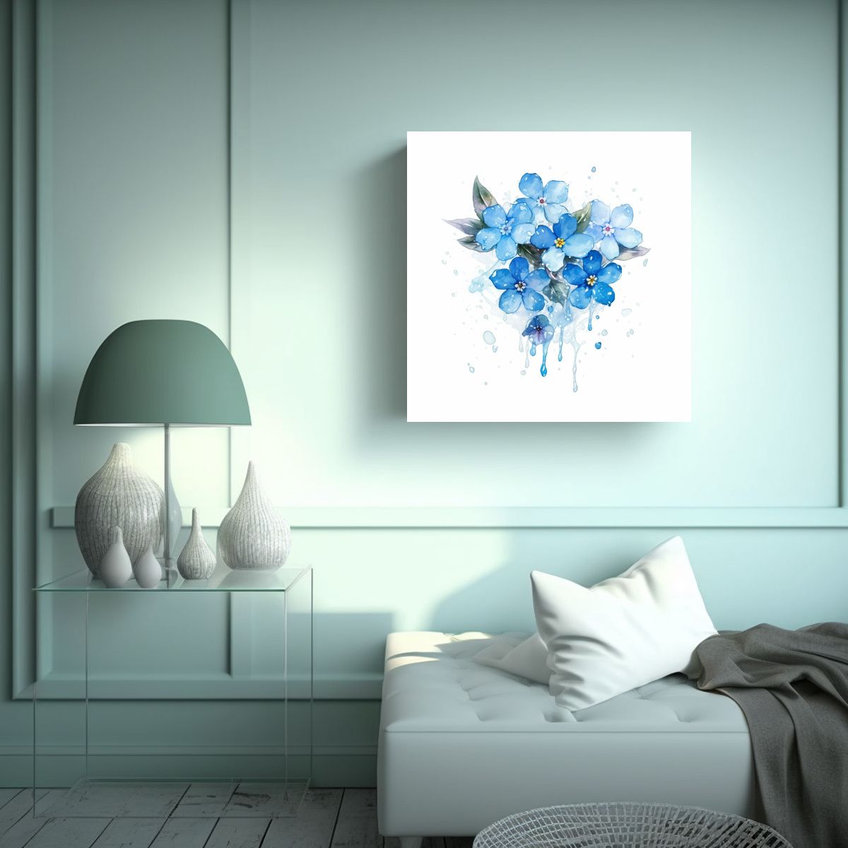 GENERICO - Arte Calido De Dormitorio: Splash De Flor 30x30 Cm