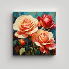 GENERICO - Espectacular Cuadro Decorativo De Impactantes 70x70 Cm