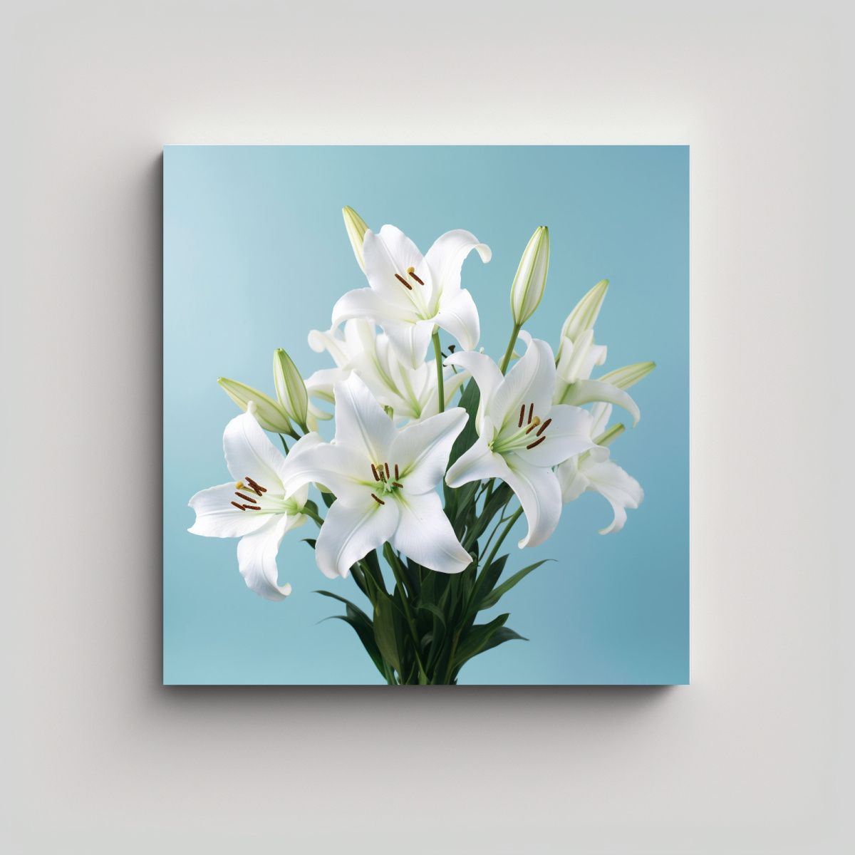 GENERICO - Dibujo Surrealista Arte De Pared Con Bouquet De 30x30 Cm