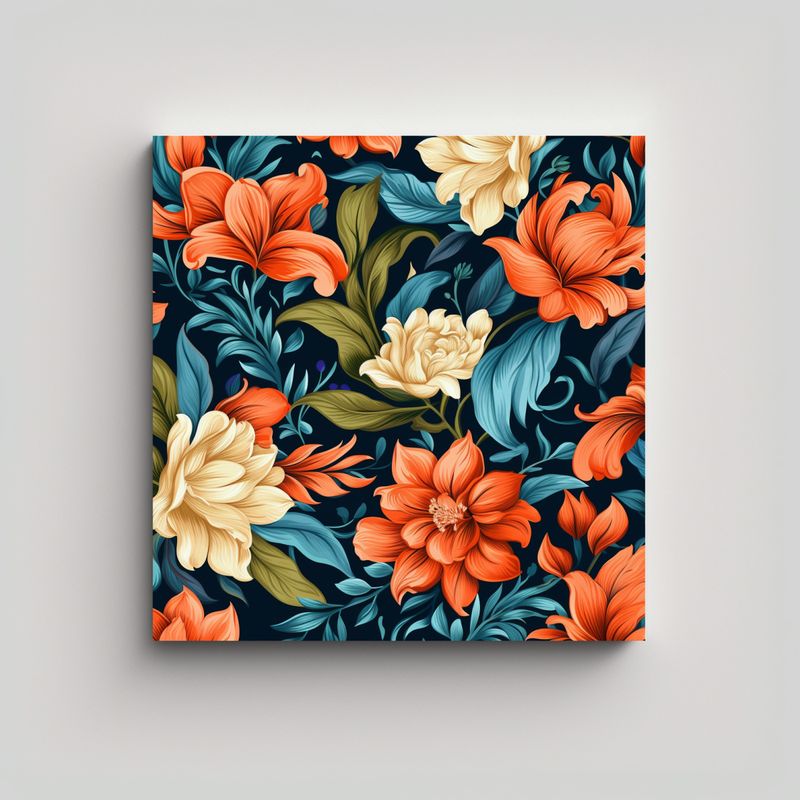 GENERICO - Arte Floral: Motivos Y Patrones Decorativos Para 40x40 Cm