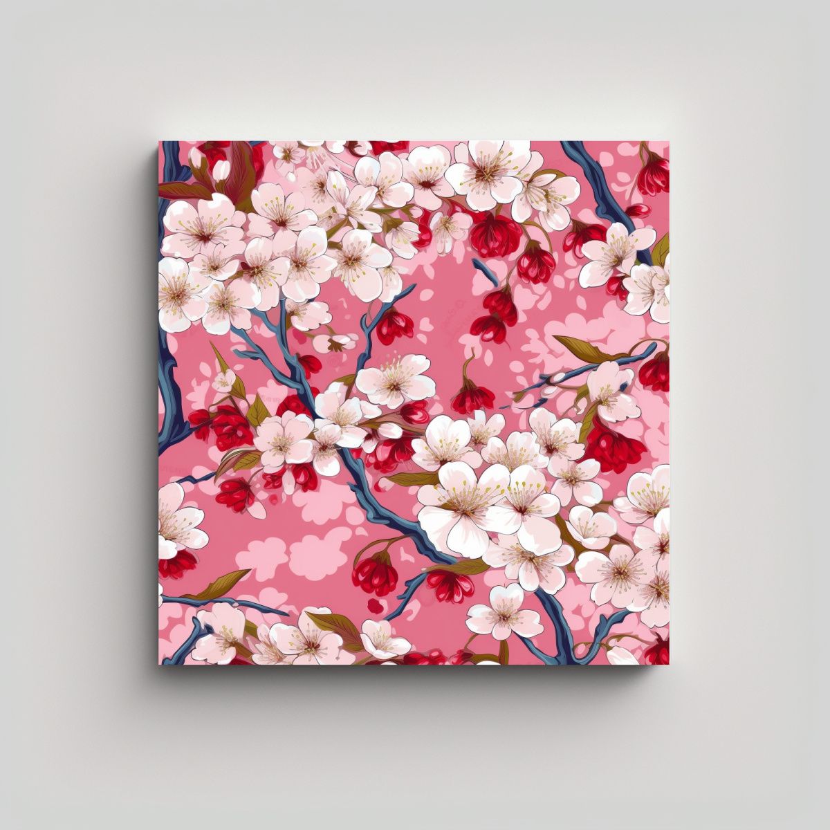 GENERICO - Cuadro Decorativo Abstracto Y Vibrante Con 80x80 Cm