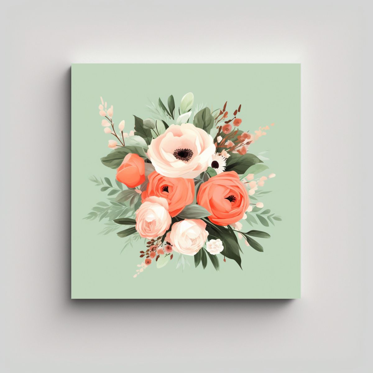 GENERICO - Ilustración Acuarela Marítima Elegante F5CC71: 50x50 Cm