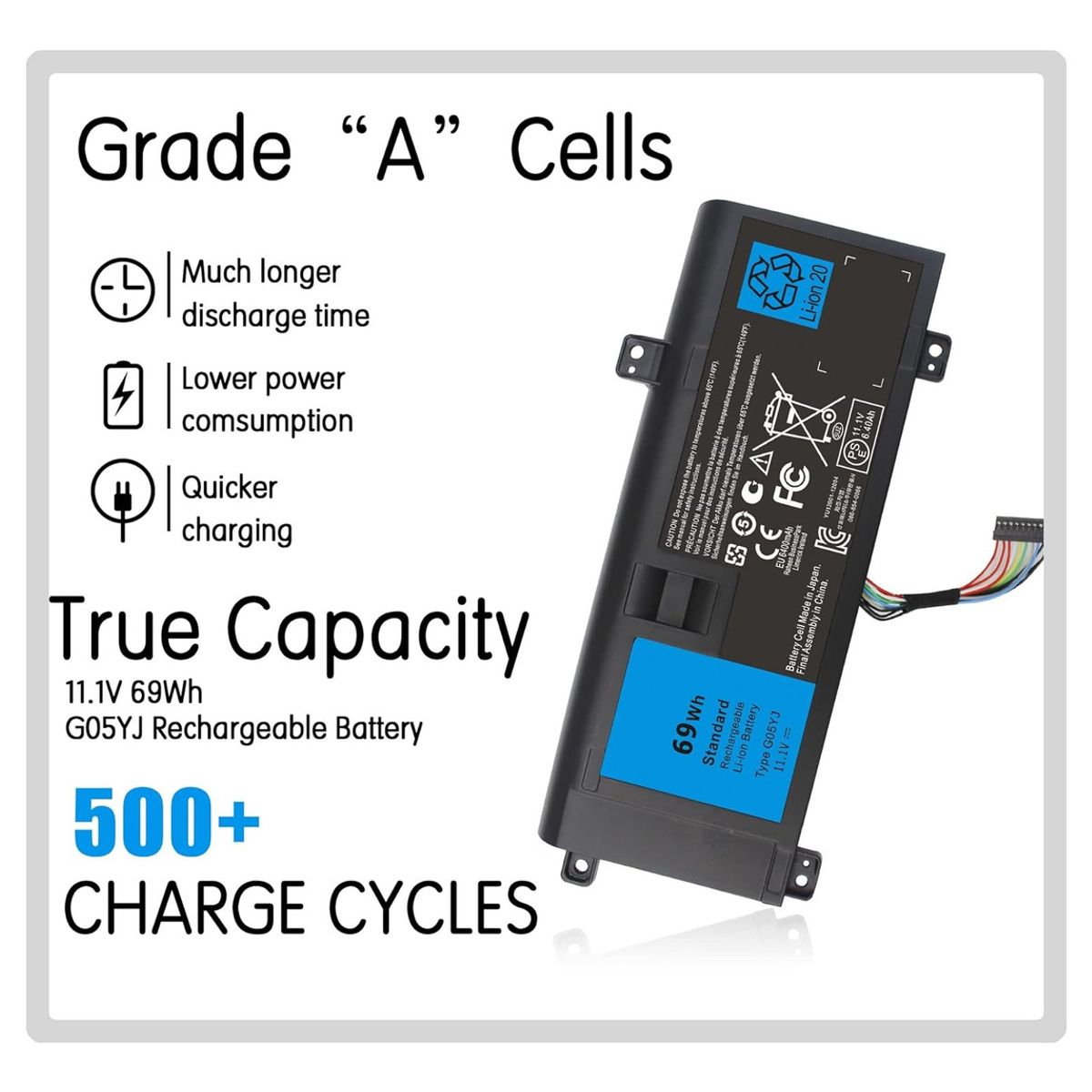 GENERICO - Bateria G05yj Para Dell Alienware 14 M14x R3 R4 A14 Alw14d