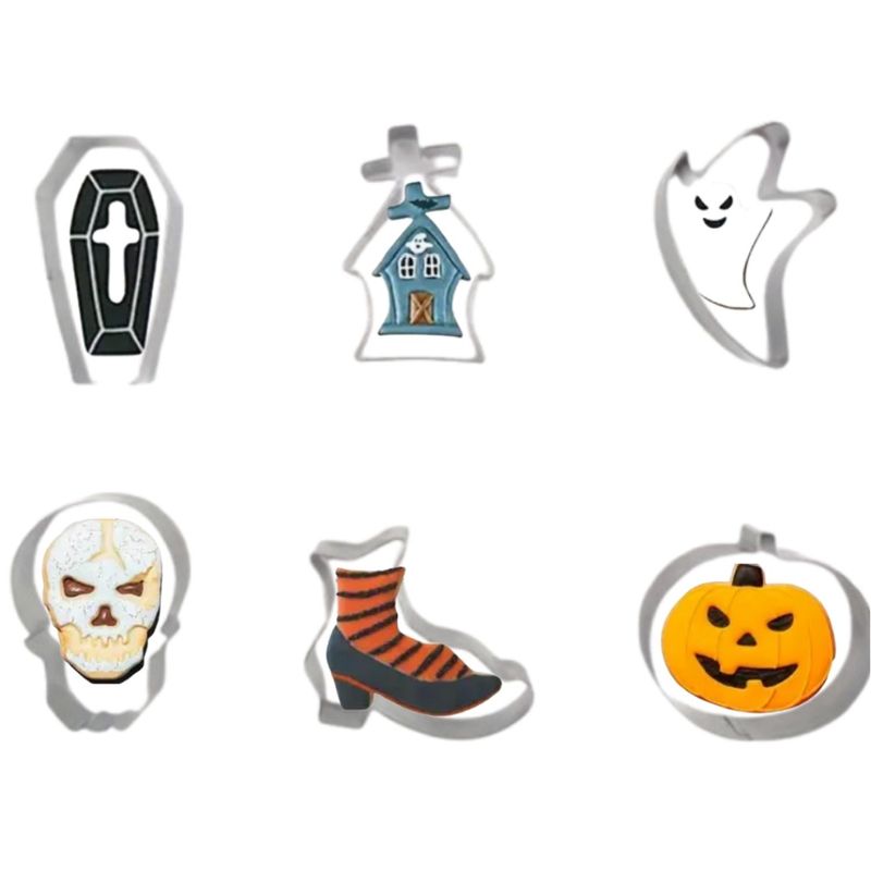 GENERICO - Cortador Galletas Halloween B 6pcs