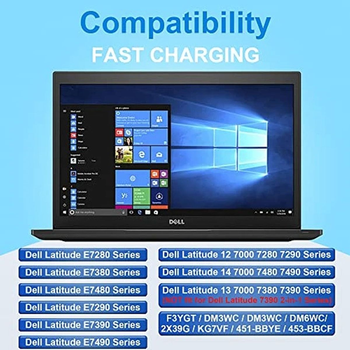 GENERICO - Bateria f3ygt Para Dell Latitude E7480 E7490 E7280 E7290