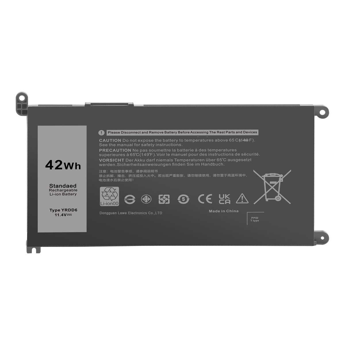 GENERICO - Bateria yrdd6 Para Dell Inspiron 5481 3493 5480 7586 Serie