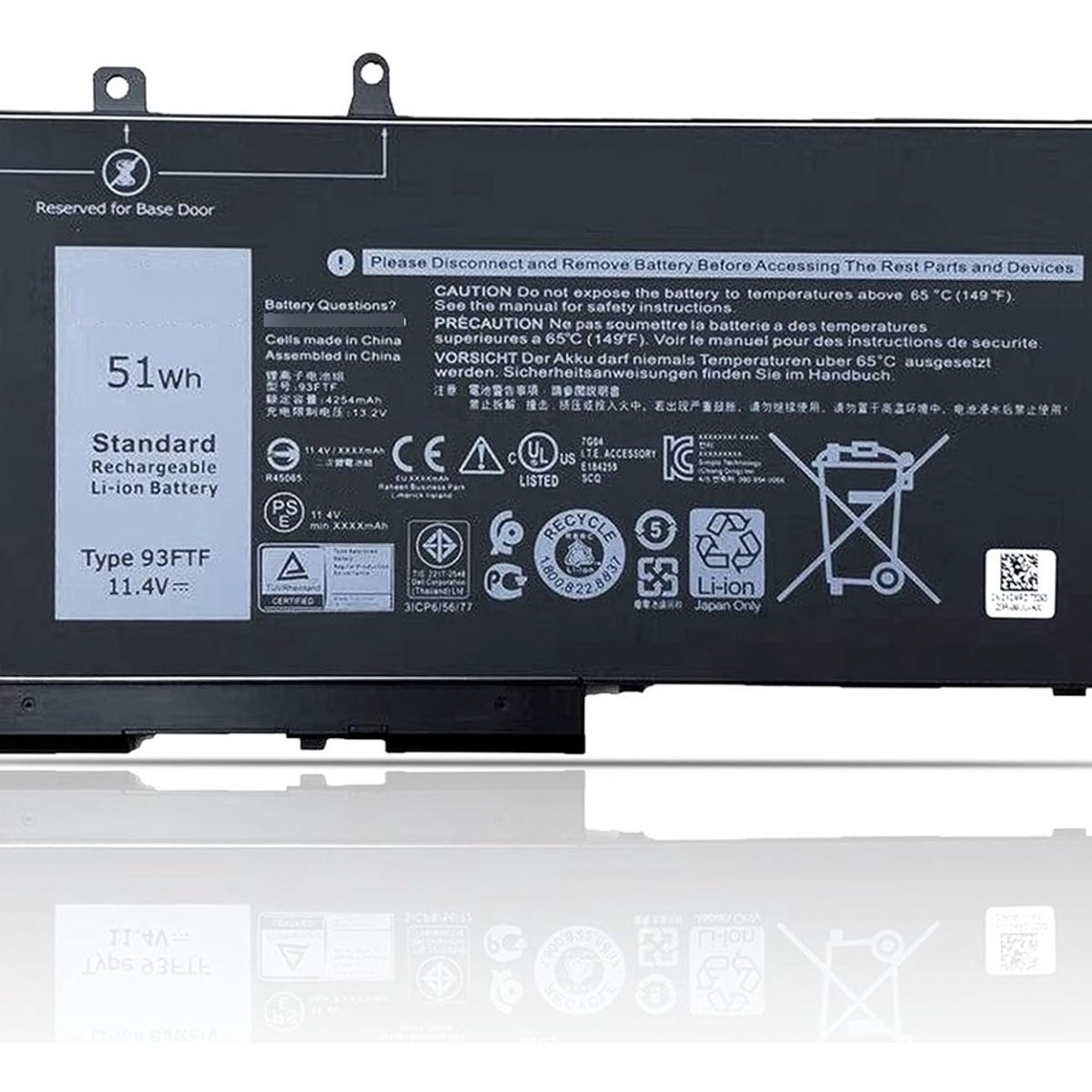 GENERICO - Bateria 93ftf Para Dell Latitude 5280 5288 5488 5491 5495