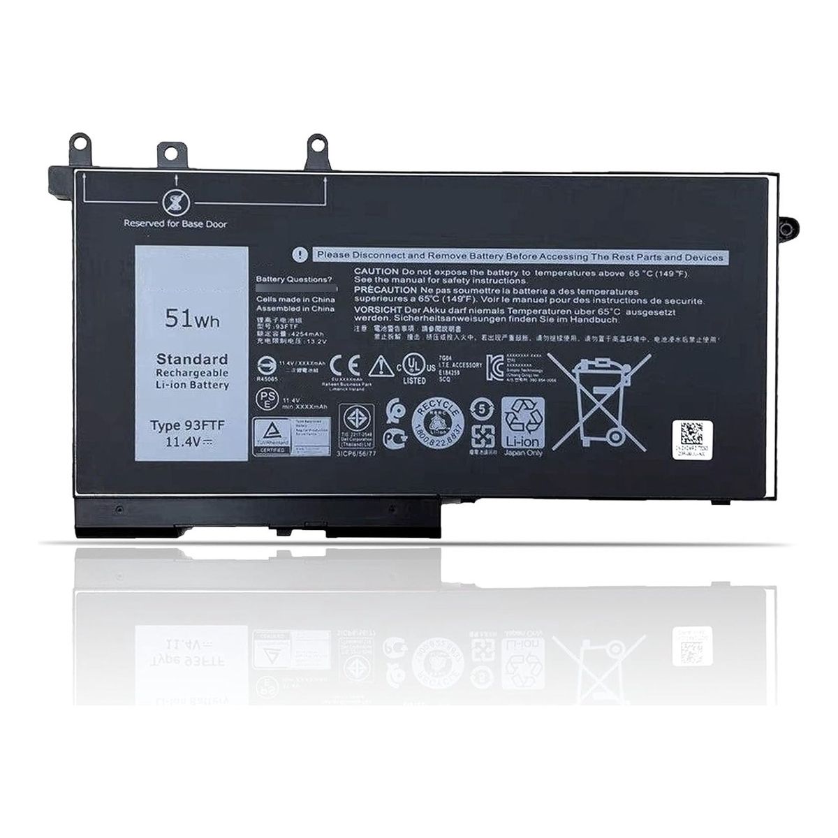GENERICO - Bateria 93ftf Para Dell Latitude 5280 5288 5488 5491 5495