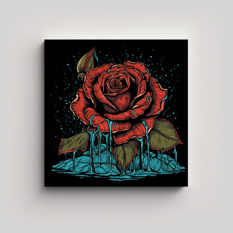 GENERICO - Diseño Alegre Rosa Apathy Para Camiseta En Tela 60x60 Cm