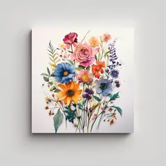 GENERICO - Canva Meta: Diseño Enigmático En Acuarela Para 80x80 Cm