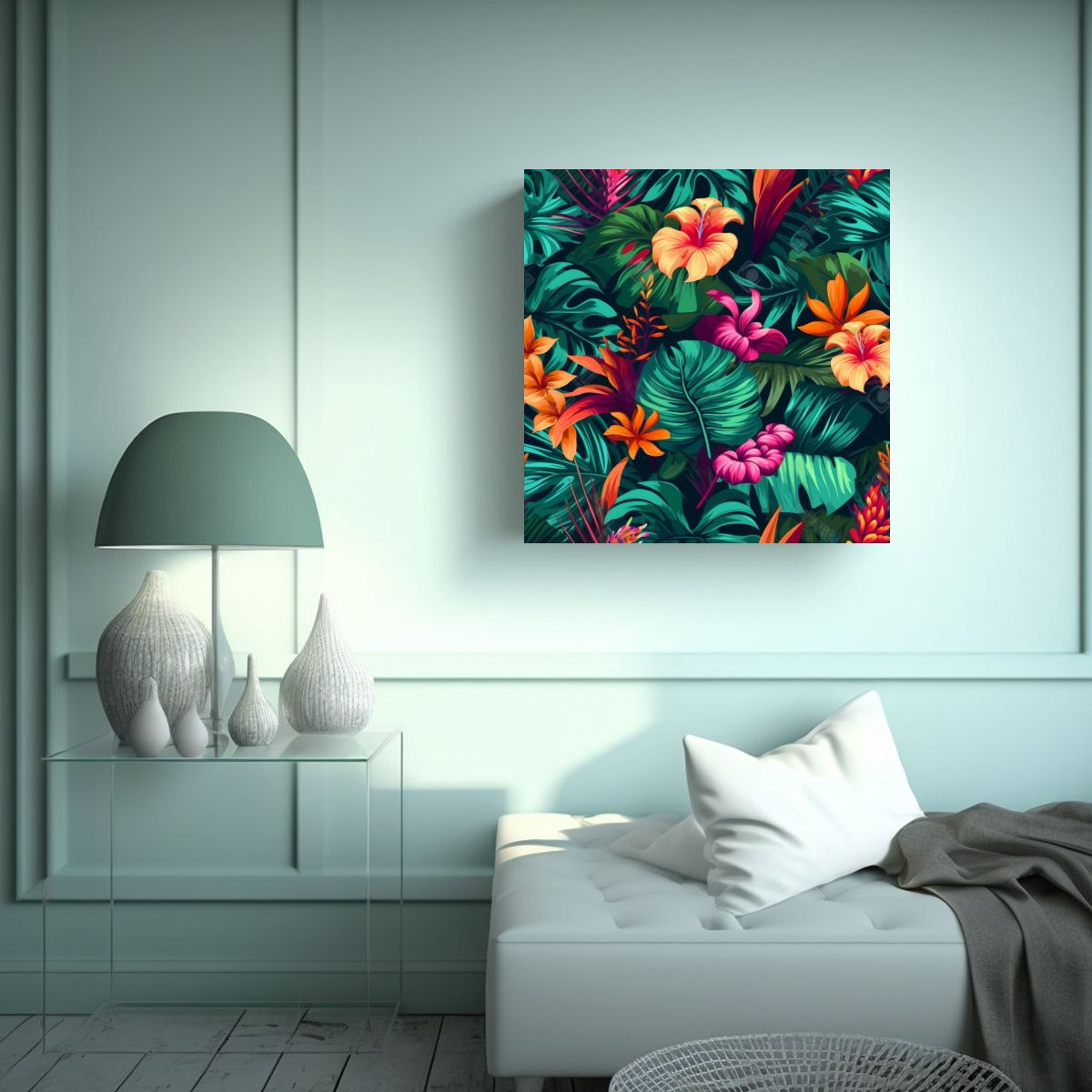 GENERICO - Cuadros Decorativos Tropical De Alta Calidad Con 30x30 Cm