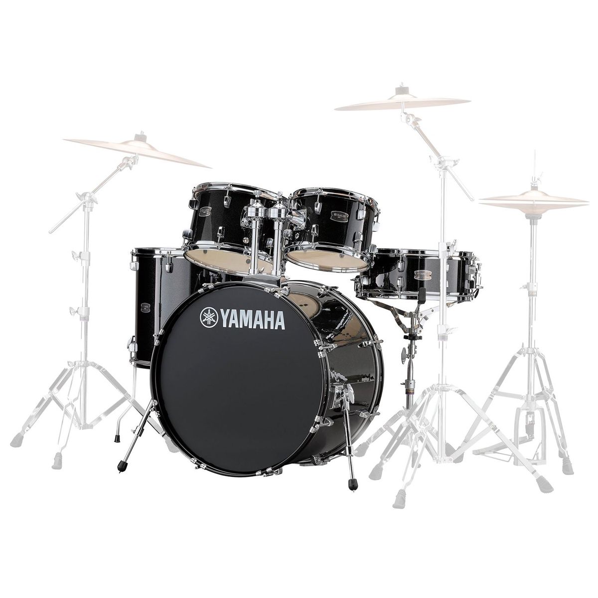 YAMAHA - Shell pack 5 piezas bombo 22" Rydeen RDP2F5 Black glitter - Yamaha