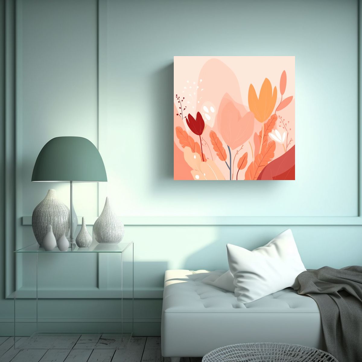 GENERICO - Exclusivo Lienzo De Tela Espectacular Con Fondo 80x80 Cm