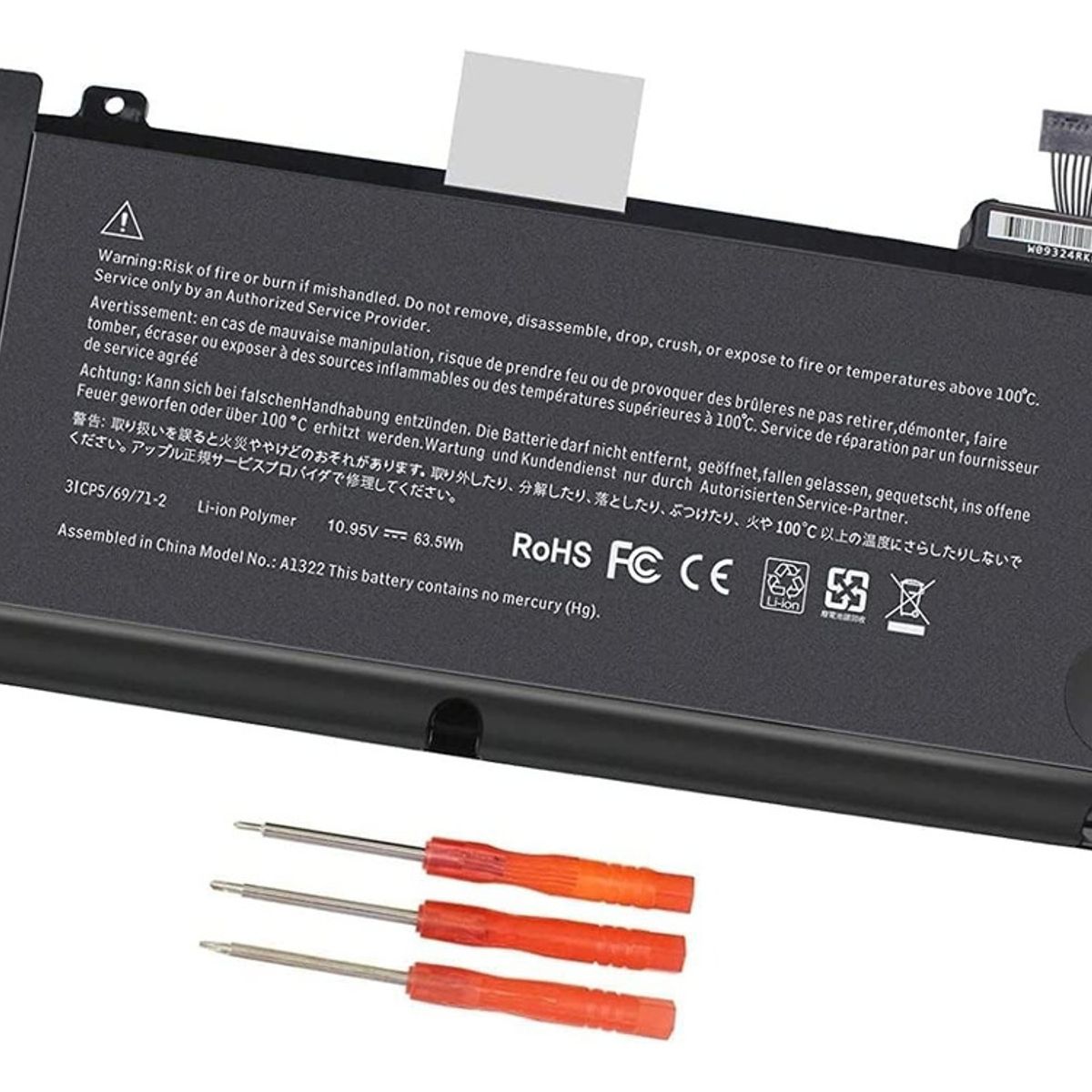 GENERICO - Bateria A1322 Para Macbook Pro De 13 A1278 2012 A 2009