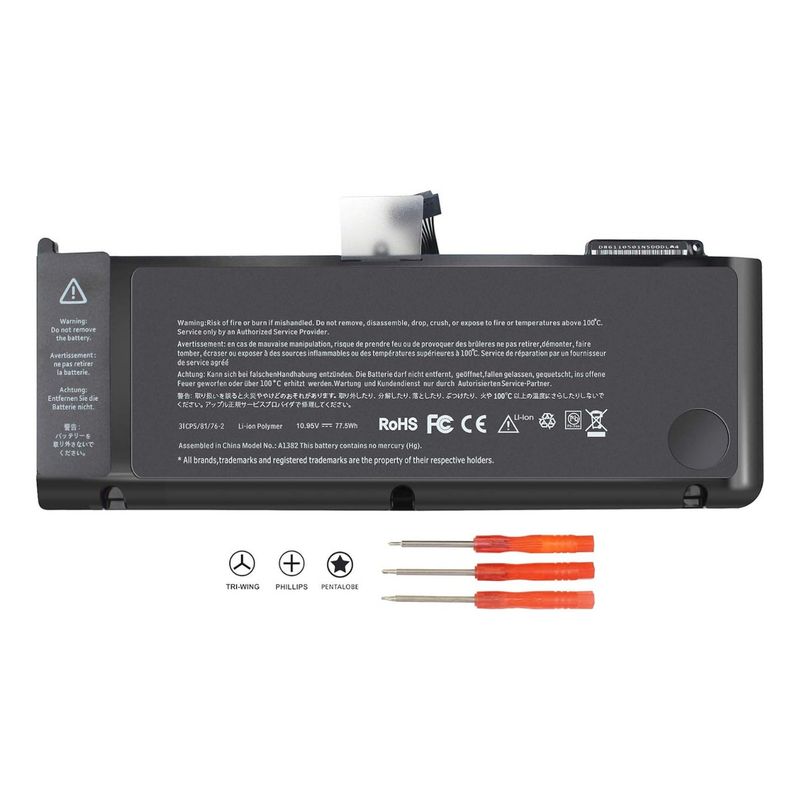 GENERICO - Bateria A1382 Para Macbook Pro 154  A1286 Nueva