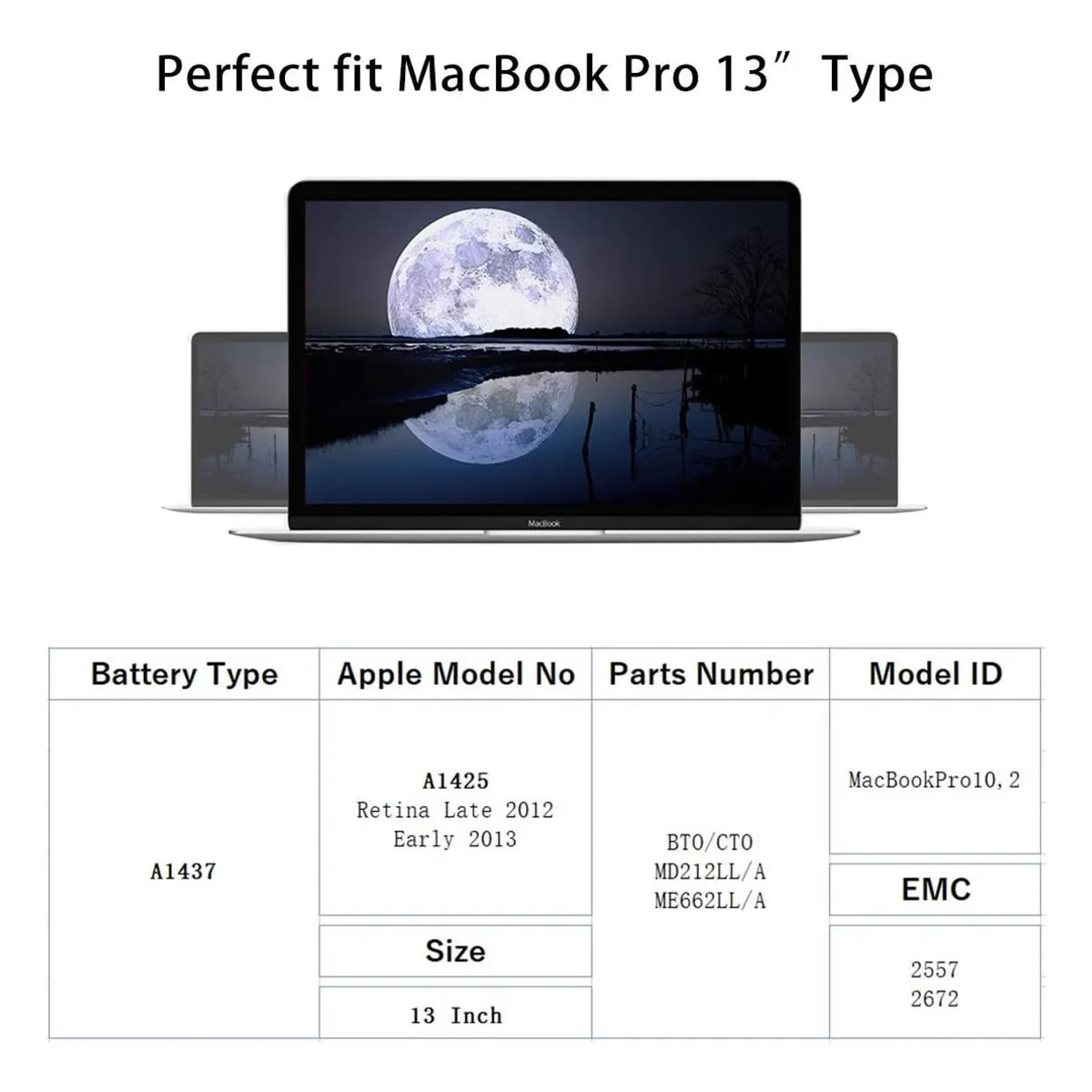 GENERICO - Bateria A1437 Para Macbook Pro Retina 13 2012 2013 Nueva