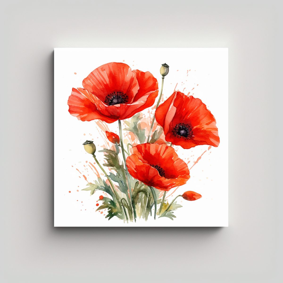 GENERICO - Arte Pared Sensibilidad Artistica Acuarela 80x80 Cm