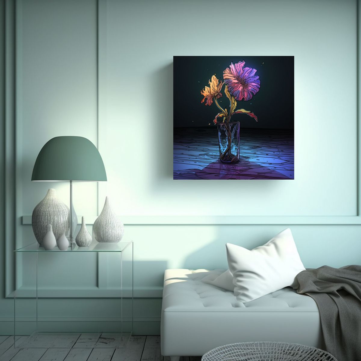 GENERICO - Abstracción Belleza Natural: Cuadro Valter De 50x50 Cm