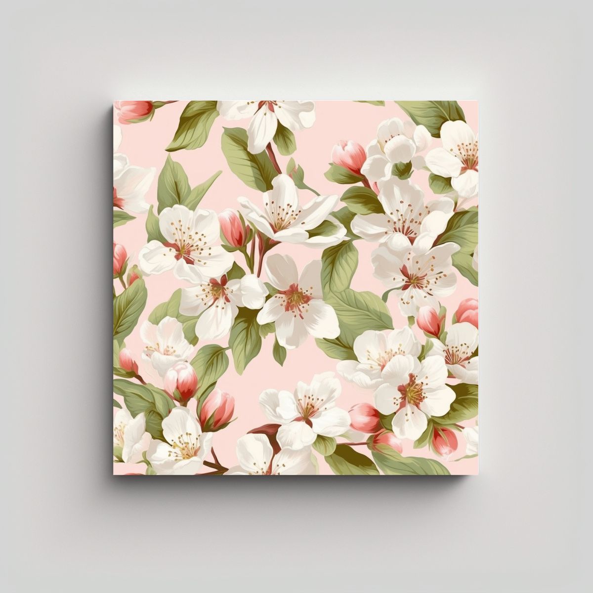 GENERICO - Arte De Pared Monkey, Flores De Manzano, 50x50 Cm