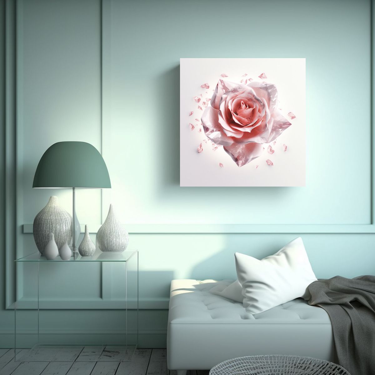 GENERICO - Arte Espacial Saki Conceptual, Decoración De 90x90 Cm