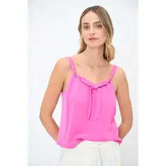 IO - Blusa Sin Mangas Fucsia Mujer