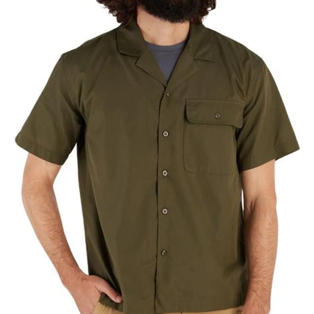 MARMOT - Camisa Hombre Manga Corta Muir Camp Verde Marmot