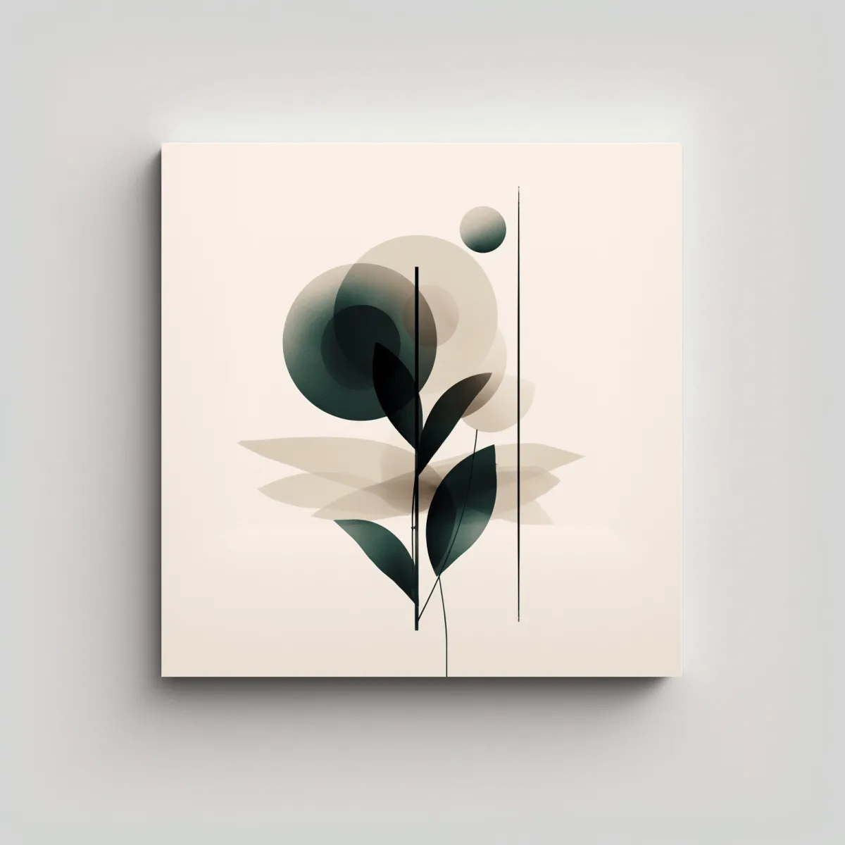 GENERICO - Minimalista Surreal Cuadro Inspirador Arte 50x50 Cm