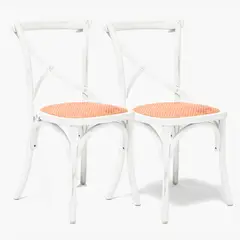 SPAZZIO - Pack 2 Sillas de Comedor Retro