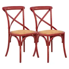 SPAZZIO - Pack 2 Sillas De Comedor Retro