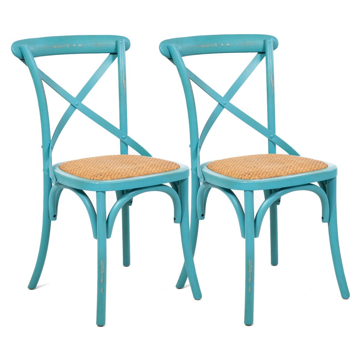 SPAZZIO - Pack 2 Sillas De Comedor Retro Spazzio